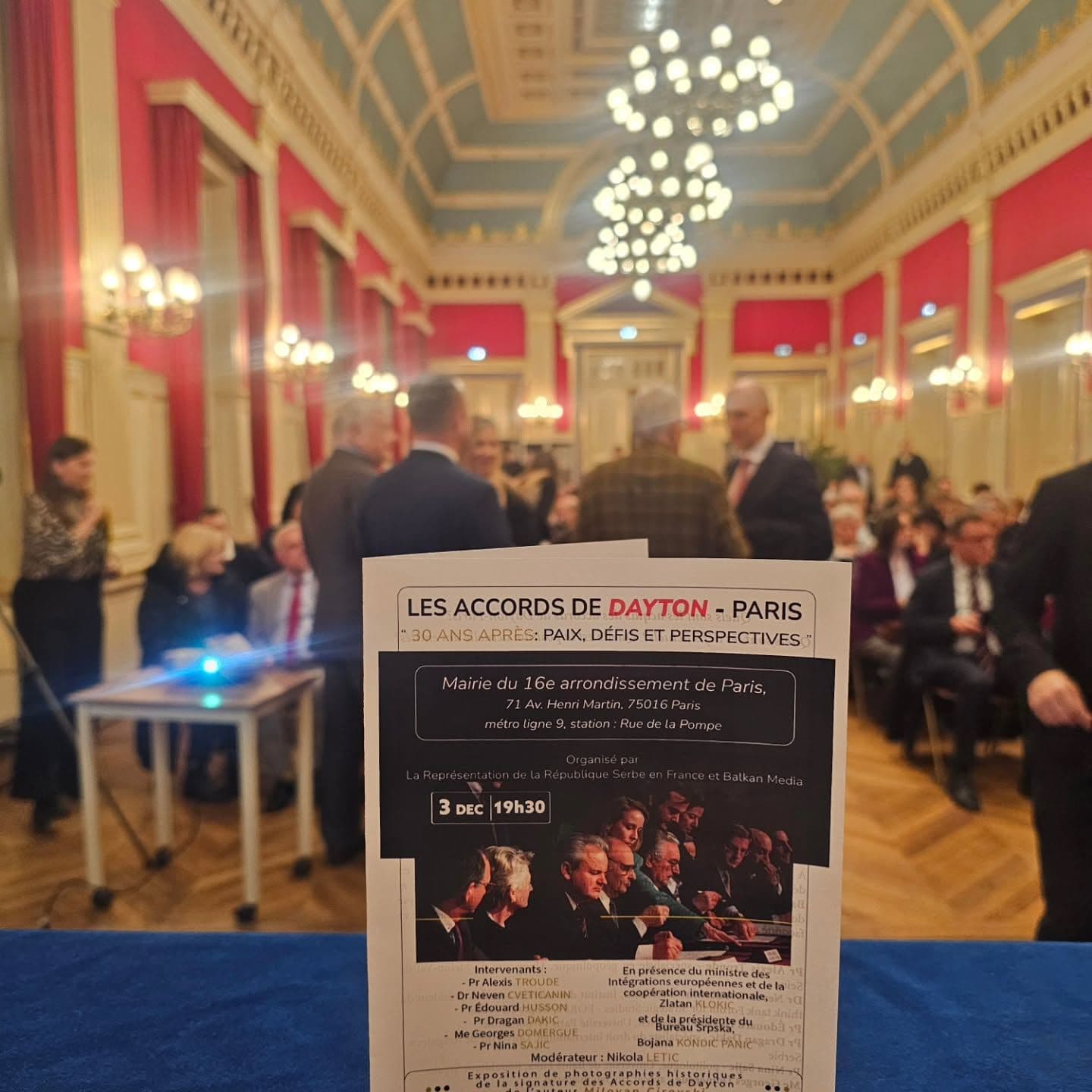 Table ronde à Paris : « 30 ans après Dayton : paix, défis et perspectives »